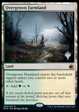 Overgrown Farmland (Promo Pack) [Innistrad: Midnight Hunt Promos] | Gate City Games LLC