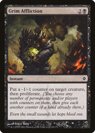 Grim Affliction [New Phyrexia] | Gate City Games LLC