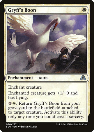 Gryff's Boon [Shadows over Innistrad] | Gate City Games LLC