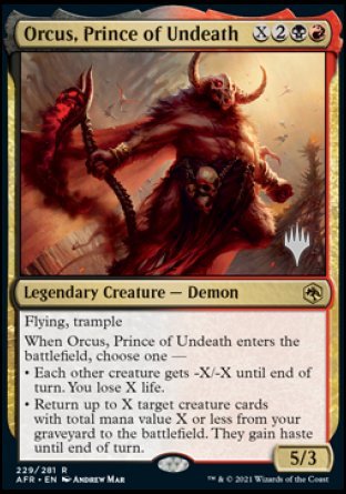 Orcus, Prince of Undeath (Promo Pack) [Dungeons & Dragons: Adventures in the Forgotten Realms Promos] | Gate City Games LLC