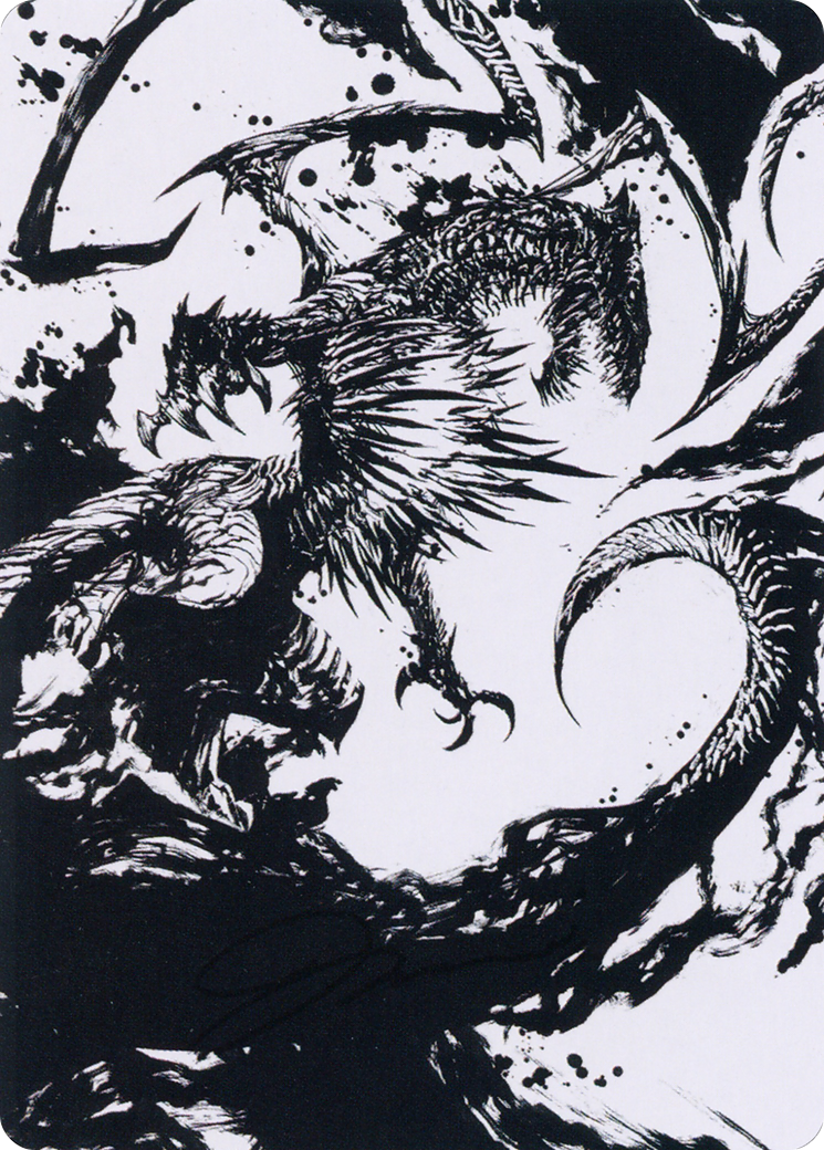Skithiryx, the Blight Dragon Art Card [March of the Machine Art Series] | Gate City Games LLC