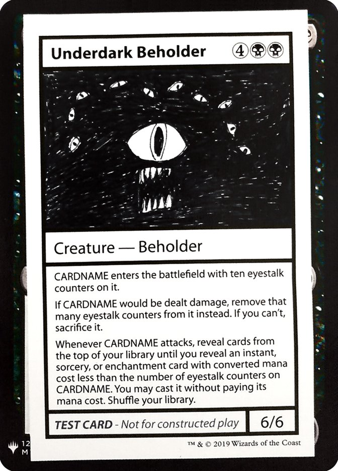 Underdark Beholder [Mystery Booster Playtest Cards] | Gate City Games LLC