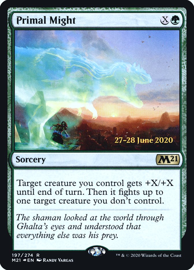 Primal Might  [Core Set 2021 Prerelease Promos] | Gate City Games LLC