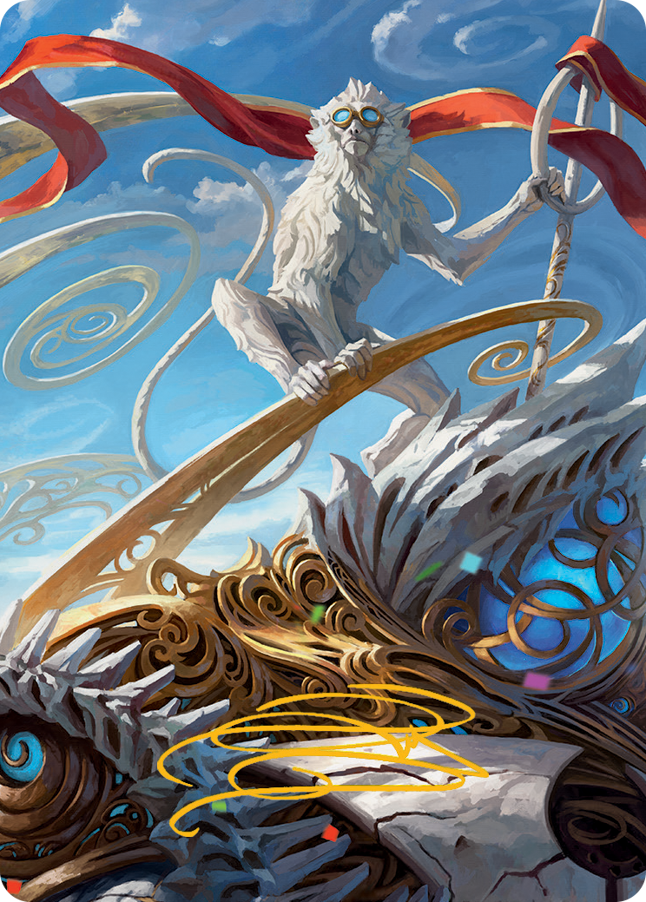 Ragavan, Nimble Pilferer Art Card (Gold-Stamped Signature) [March of the Machine Art Series] | Gate City Games LLC