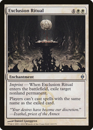 Exclusion Ritual [New Phyrexia] | Gate City Games LLC