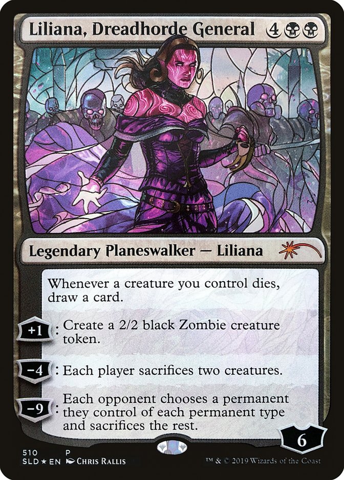 Liliana, Dreadhorde General (Stained Glass) [Secret Lair Drop Promos] | Gate City Games LLC