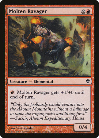 Molten Ravager [Zendikar] | Gate City Games LLC