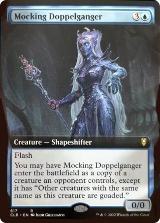 Mocking Doppelganger (Extended Art) [Commander Legends: Battle for Baldur's Gate] | Gate City Games LLC