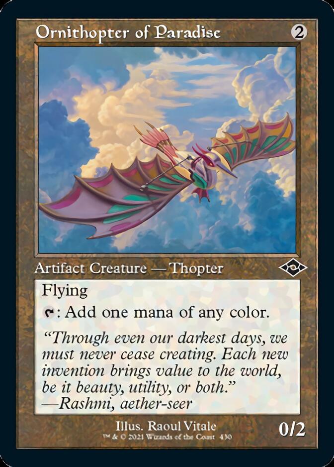 Ornithopter of Paradise (Retro Foil Etched) [Modern Horizons 2] | Gate City Games LLC