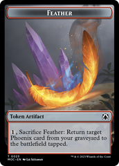 Feather // Servo Double-Sided Token [March of the Machine Commander Tokens] | Gate City Games LLC
