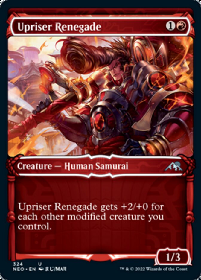Upriser Renegade (Showcase Samurai) [Kamigawa: Neon Dynasty] | Gate City Games LLC