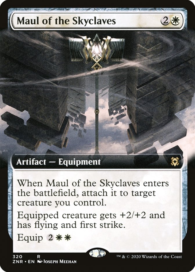 Maul of the Skyclaves (Extended Art) [Zendikar Rising] | Gate City Games LLC