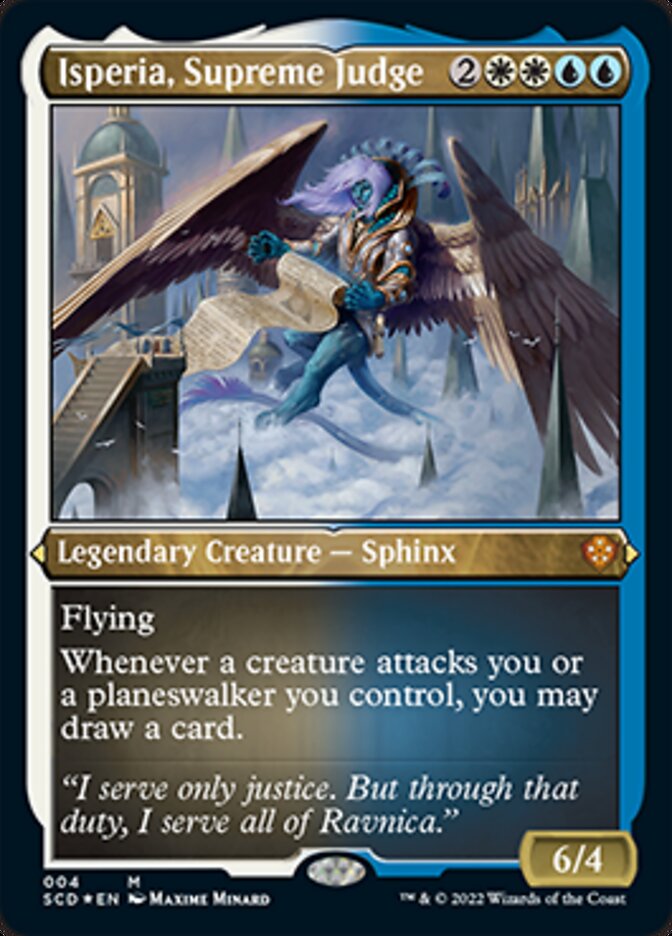 Isperia, Supreme Judge (Foil Etched) [Starter Commander Decks] | Gate City Games LLC