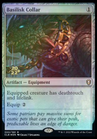 Basilisk Collar [Commander Legends: Battle for Baldur's Gate Prerelease Promos] | Gate City Games LLC