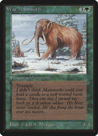 War Mammoth [Limited Edition Beta] | Gate City Games LLC