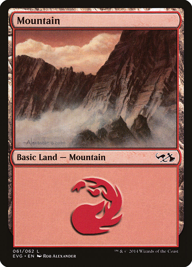 Mountain (61) (Elves vs. Goblins) [Duel Decks Anthology] | Gate City Games LLC