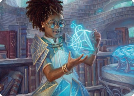 Zimone, Quandrix Prodigy Art Card [Strixhaven: School of Mages Art Series] | Gate City Games LLC