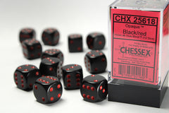 Chessex 16mm Opaque D6 (12ct) | Gate City Games LLC