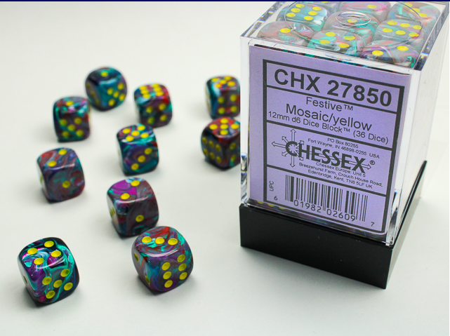 Chessex Festive Polyhedral Dice Set | Gate City Games LLC