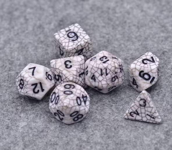 Cracked Polyhedral DIce | Gate City Games LLC