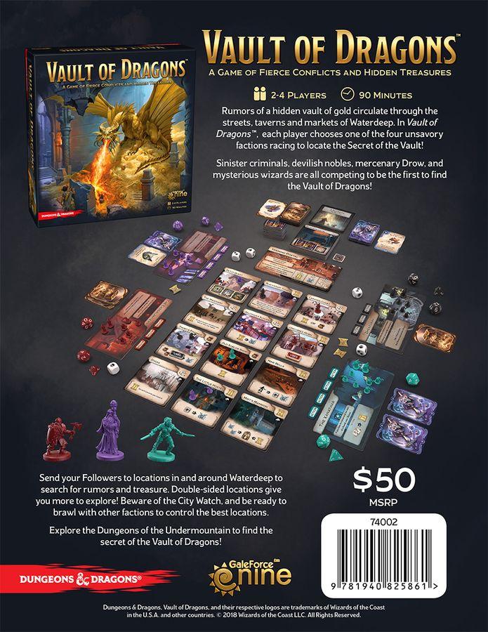 Dungeons & Dragons - Vault of Dragons Board Game | Gate City Games LLC