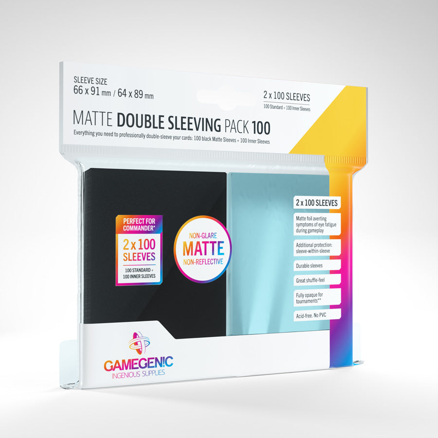 Gamegenic Matte Double Sleeving Pack | Gate City Games LLC