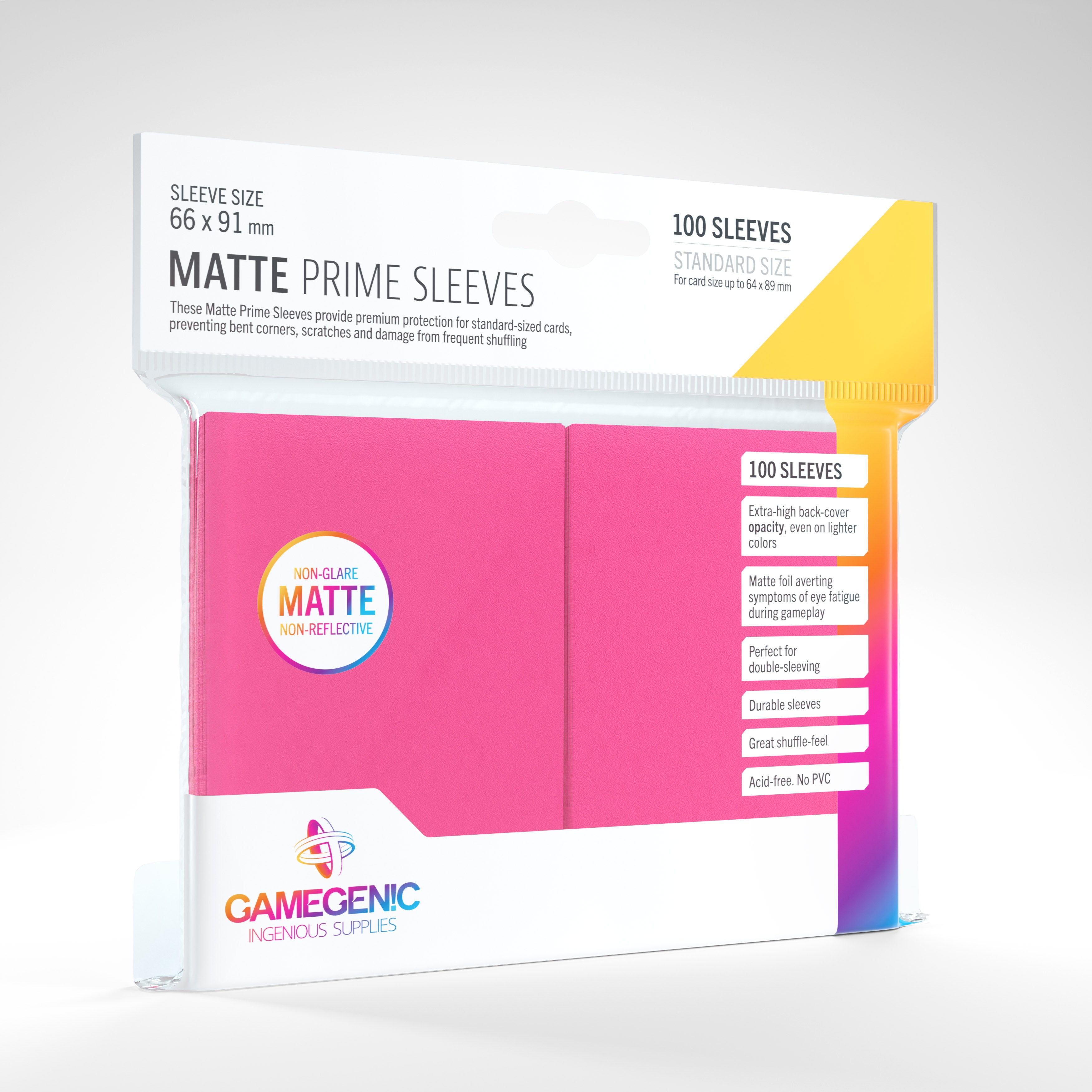 Gamegenic Matte Prime Card Sleeves 100ct | Gate City Games LLC