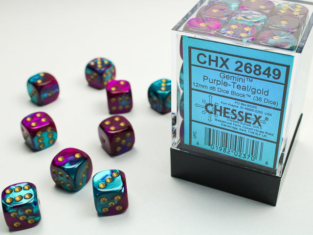 Chessex Gemini 12mm Dice Block | Gate City Games LLC