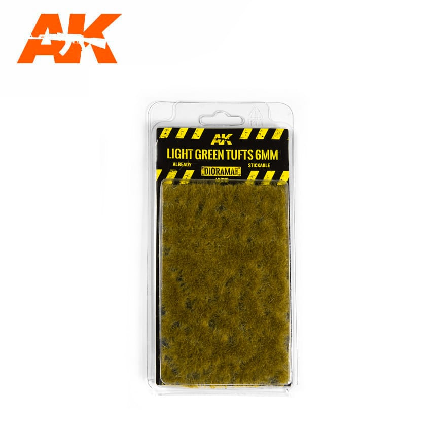 AK Interactive Light Green Tufts 6mm | Gate City Games LLC