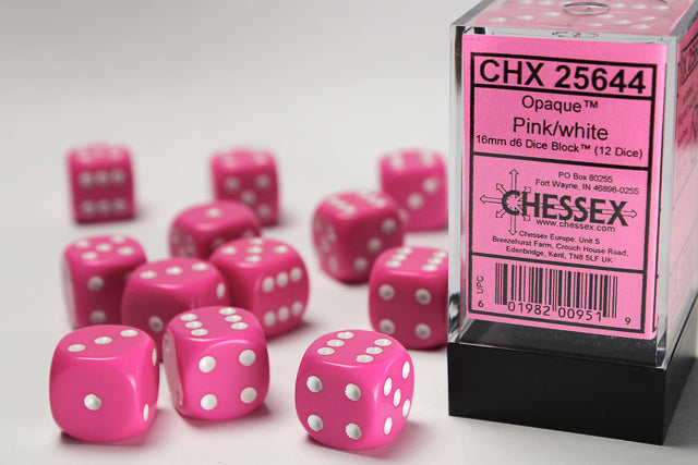 Chessex 12mm Opaque D6 (36ct) | Gate City Games LLC