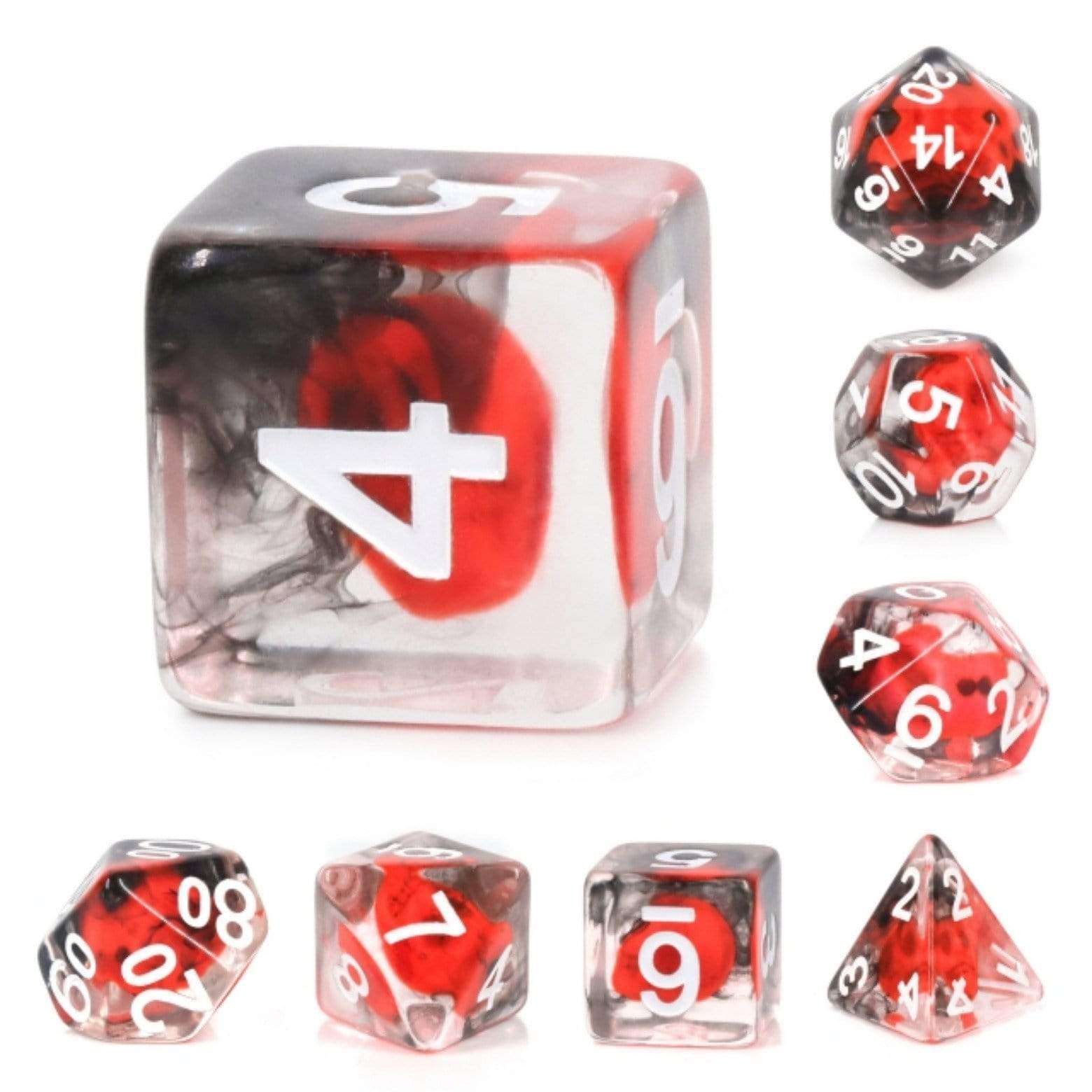 Flame Skull RPG Dice Set | Gate City Games LLC