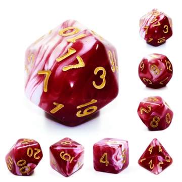 Cherry Cream RPG Dice Set | Gate City Games LLC