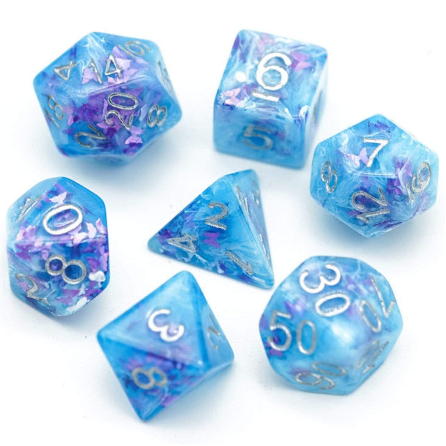 Frozen Butterfly RPG Dice Set | Gate City Games LLC