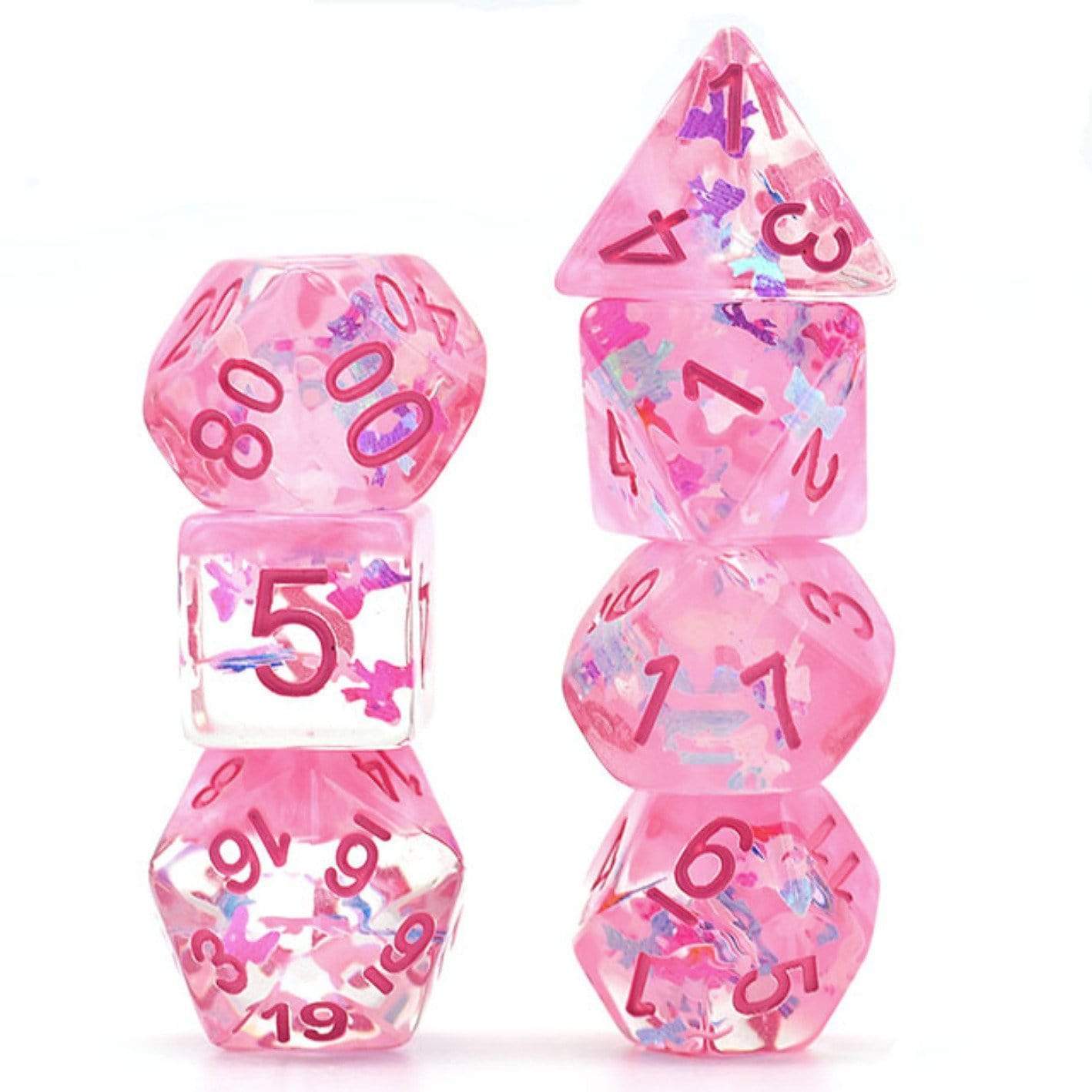 Pink Dreamlike RPG Dice Set | Gate City Games LLC
