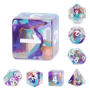 Unknown Land Ribbon RPG Dice Set | Gate City Games LLC