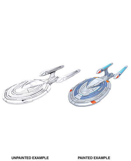 Star Trek: Deep Cuts Unpainted Miniatures: Sovereign Class | Gate City Games LLC