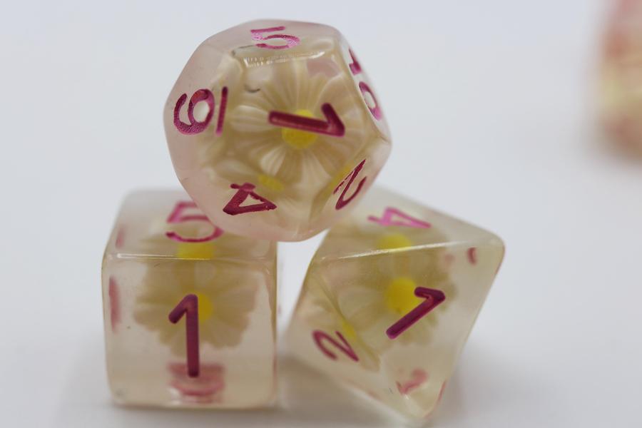 Spring Daisy RPG Dice Set | Gate City Games LLC