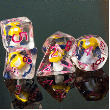 Fairytale Mushrooms Dice Set | Gate City Games LLC