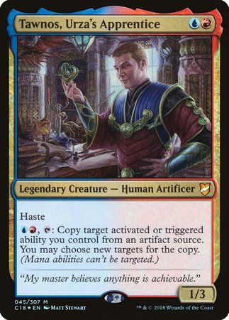 Tawnos, Urza's Apprentice [Commander 2018] | Gate City Games LLC