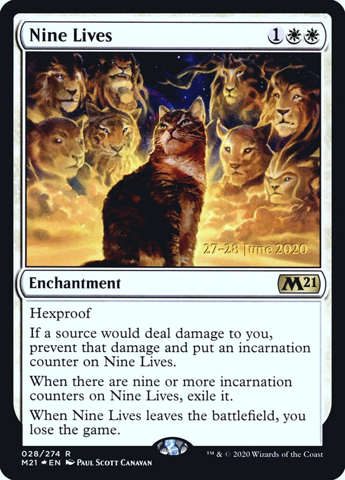 Nine Lives  [Core Set 2021 Prerelease Promos] | Gate City Games LLC