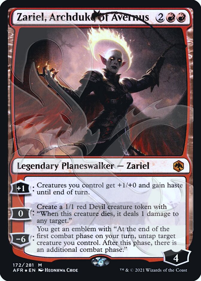 Zariel, Archduke of Avernus (Ampersand Promo) [Dungeons & Dragons: Adventures in the Forgotten Realms Promos] | Gate City Games LLC
