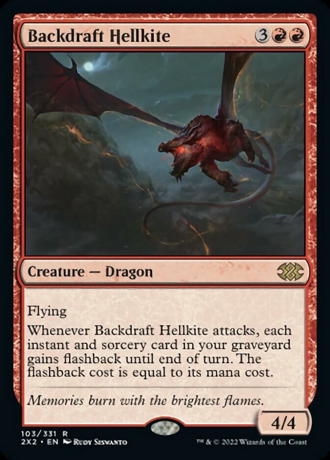 Backdraft Hellkite [Double Masters 2022] | Gate City Games LLC