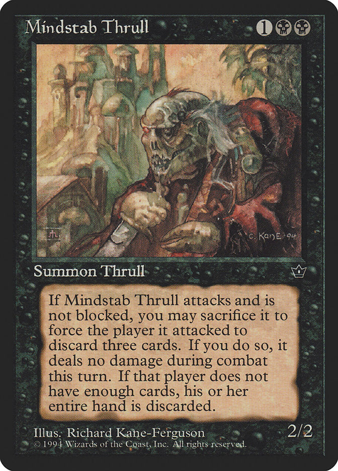 Mindstab Thrull (Richard Kane Ferguson) [Fallen Empires] | Gate City Games LLC