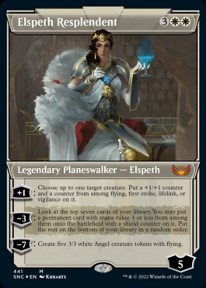 Elspeth Resplendent (Showcase Art Deco Foil Etched) [Streets of New Capenna] | Gate City Games LLC