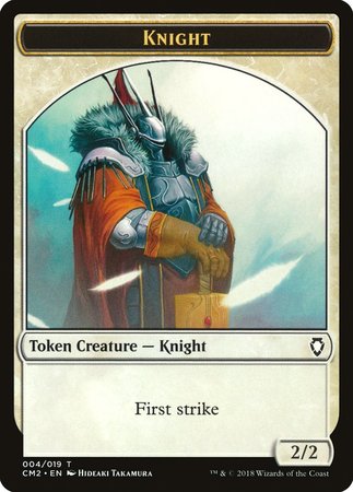 Knight Token [Commander Anthology Volume II Tokens] | Gate City Games LLC