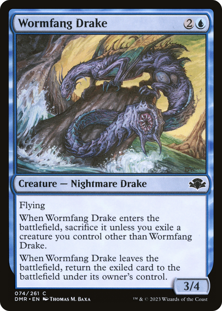 Wormfang Drake [Dominaria Remastered] | Gate City Games LLC