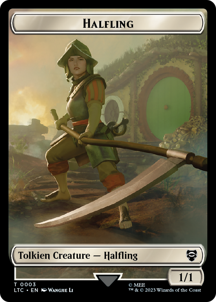 Halfling // Treasure Token [The Lord of the Rings: Tales of Middle-Earth Commander Tokens] | Gate City Games LLC