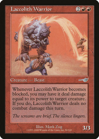 Laccolith Warrior [Nemesis] | Gate City Games LLC