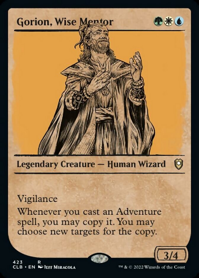 Gorion, Wise Mentor (Showcase) [Commander Legends: Battle for Baldur's Gate] | Gate City Games LLC