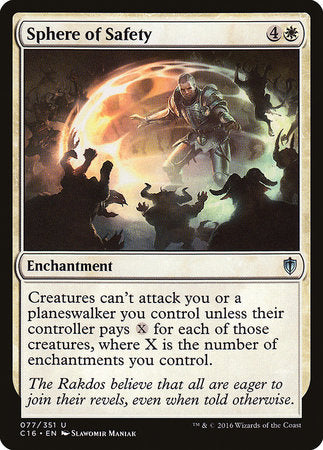 Sphere of Safety [Commander 2016] | Gate City Games LLC
